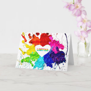 Regenboog Moderne Streep LGBT Kaart