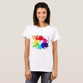 Regenboog Moderne Streep LGBT T-shirt (Voorkant volledig)