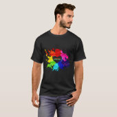 Regenboog Moderne Streep LGBT T-shirt (Voorkant volledig)