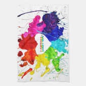 Regenboog Moderne Streep LGBT Theedoek (Verticaal)