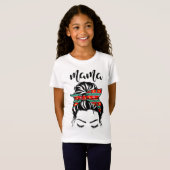 Regenboog Moeder Kerstmis Liefde Rood Plaid T-shirt (Voorkant volledig)