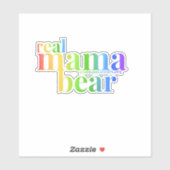 Regenboog moeder sticker (Vel)