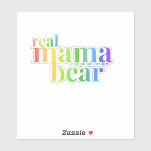 Regenboog moeder sticker (Vel)