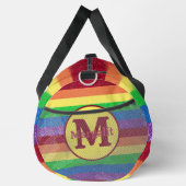 Regenboog Monogram Gestreept Grote Duffel Tas (Rechts)