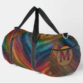 Regenboog Monogram Gestreepte Grote Duffel Tas (Rechterhoek)