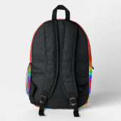 Regenboog Monogram Mooie Waterverf Rugzak (Achterkant)