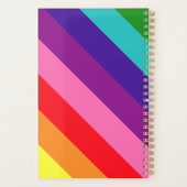 Regenboog Monogram Naam 8 Streep Organizer (Achterkant)