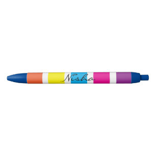 Regenboog Monogram Onderwijs Kinderen Zwarte Inkt Pen
