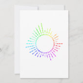 Regenboog morse code kaart (Voorkant)