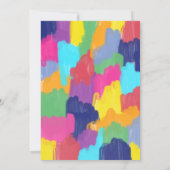 Regenboog Motor Scooter Bromfiets Partij Kaart (Achterkant)