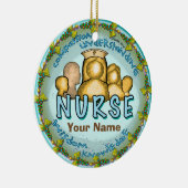 Regenboog motto verpleegkundige keramisch ornament (Rechts)