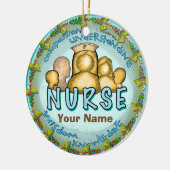 Regenboog motto verpleegkundige keramisch ornament (Links)