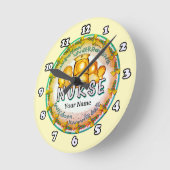 Regenboog motto verpleegkundige ronde klok (Hoek)