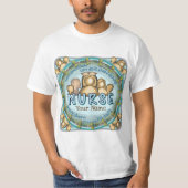 Regenboog motto verpleegkundige t-shirt (Voorkant)