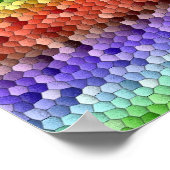 Regenboog Mozaïek Poster (Hoek)