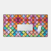 Regenboog mozaïekpatroon bureaumat (Keyboard & Muis)