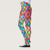 Regenboog mozaïekpatroon leggings (Links)