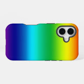 Regenboog Multi Kleur Gradiënt iPhone 16 Hoesje (Achterkant horizontaal)