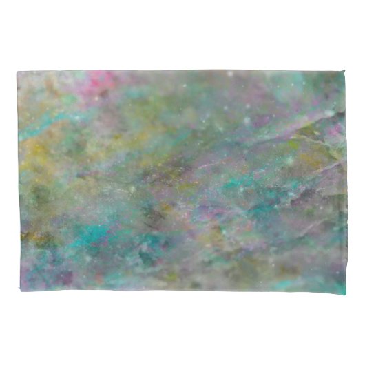 Regenboog Multi Kleurige Kristal Steen Knikker Kussensloop (Voorkant)