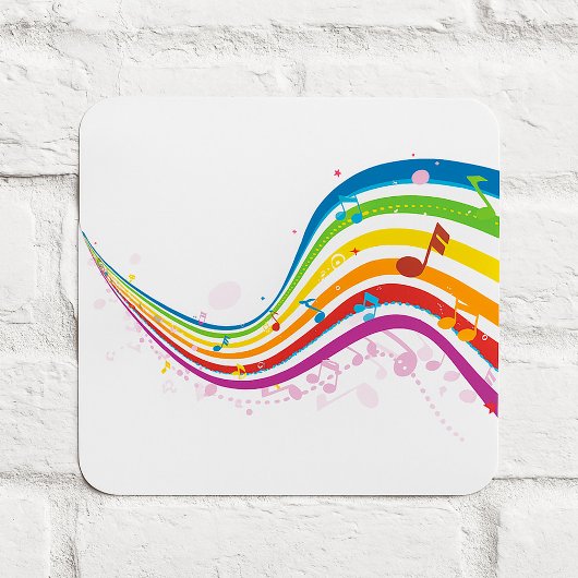 Regenboog Muziek Golf Stickers