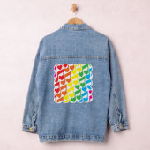 Regenboog muzieknoten Schattig Patroon Denim Jacket (Hangar)
