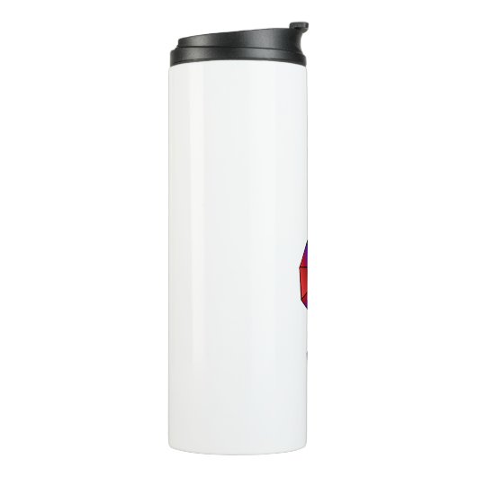 Regenboog Muzikale Sleutel Thermosbeker (Gedraaid links)