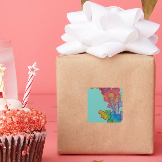 Regenboog Na de Stormen Sticker (Feest)