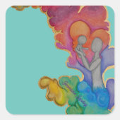 Regenboog Na de Stormen Sticker (Voorkant)