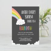 Regenboog na een uitnodiging tot het Baby shower v (Staand voorkant)