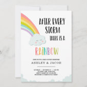 Regenboog na een uitnodiging tot het Baby shower v (Voorkant)