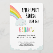 Regenboog na een verliesneutraal Baby shower