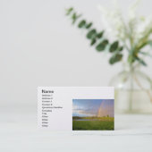 "Regenboog na het Storm" Visitekaartje (Staand voorkant)