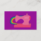 Regenboog Naaimachine Visitekaartjes (Achterkant)
