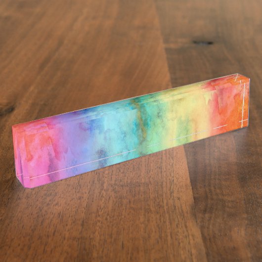 Regenboog Naambordje (Zijkant)