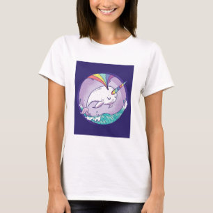 Regenboog Narwal T-shirt