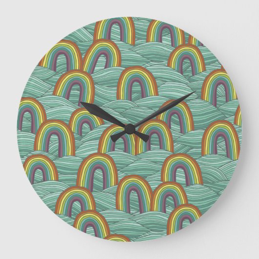 Regenboog Natuur: Handgetekende compositie Grote Klok (Voorkant)