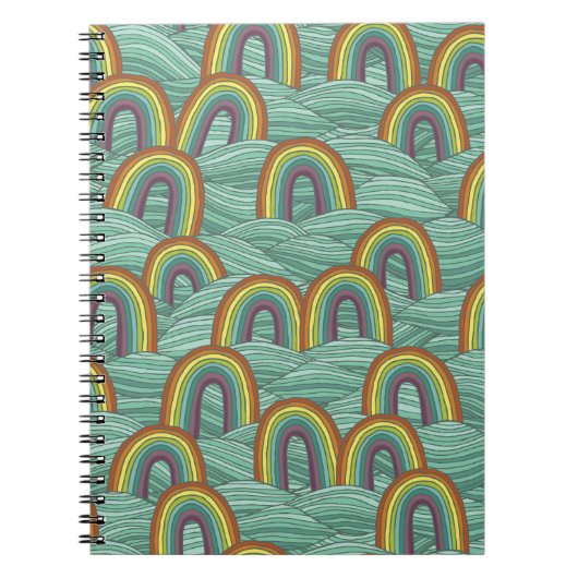 Regenboog Natuur: Handgetekende compositie Notitieboek (Voorkant)