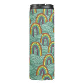 Regenboog Natuur: Handgetekende compositie Thermosbeker (Achterkant)