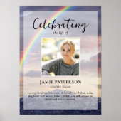 Regenboog, Natuurlijke viering van het leven Foto  Poster (Voorkant)