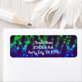 Regenboog Neon Glow Lights Sparkle Verjaardagsfees Etiket (Insitu)