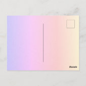 Regenboog nep glinsterende harten heldere kleurrij briefkaart (Achterkant)