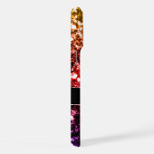 Regenboog nepschittertjes glitters bling Monogram iPhone Hoesje (Rechterkant)