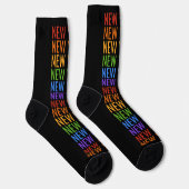 Regenboog NEW YORK Sokken (Rechts)