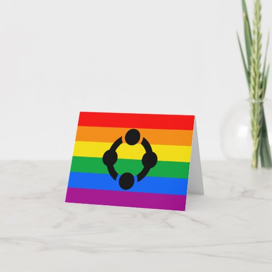 Regenboog Niche Pride Vlag Bedankkaart (Voorkant)