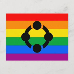 Regenboog Niche Pride Vlag Briefkaart