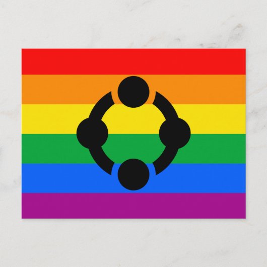 Regenboog Niche Pride Vlag Briefkaart (Voorkant)