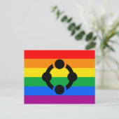 Regenboog Niche Pride Vlag Briefkaart (Staand voorkant)