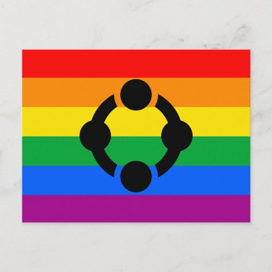 Regenboog Niche Pride Vlag Briefkaart (Voorkant)