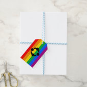 Regenboog Niche Pride Vlag Cadeaulabel (Met Touw)