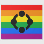 Regenboog Niche Pride Vlag Cadeaupapier (Vlak)